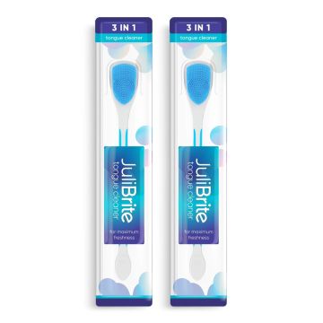 Julibrite Tongreiniger 2-pack Blauw