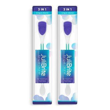 Julibrite Tongreiniger 2-pack Paars