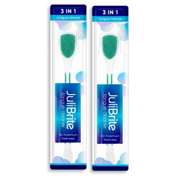 JuliBrite® 3-in-1 tongreiniger 2-pack