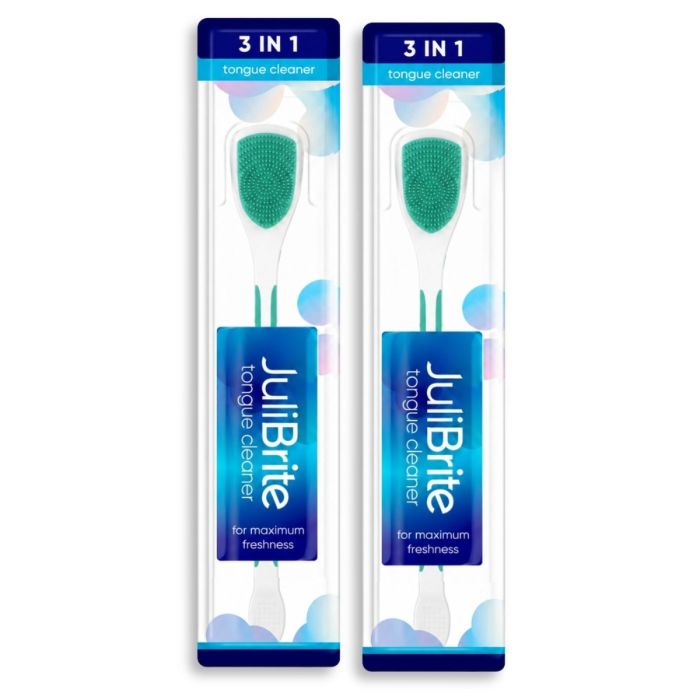 JuliBrite® 3-in-1 tongreiniger 2-pack