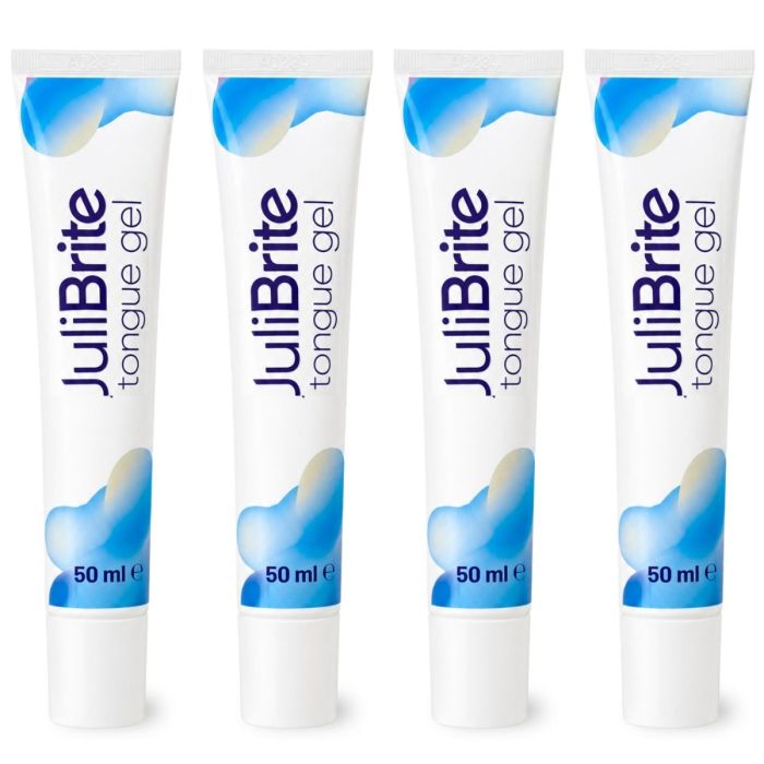4- pack tong gel tegen witte tong en gele aanslag helpt bij slechte adem